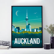 Travel poster of Auckland, New Zealand