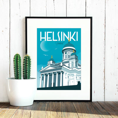 Helsinki Travel Poster