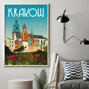 Krakow Travel Poster