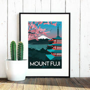 Mount Fuji Travel Poster