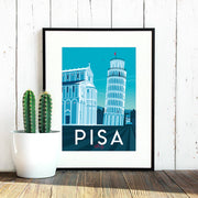 Pisa Travel Poster