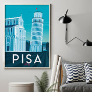 Pisa Travel Poster