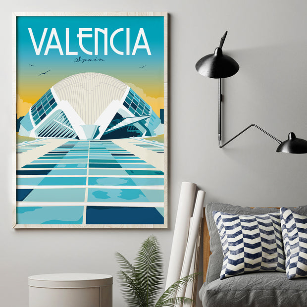 Valencia Travel Poster