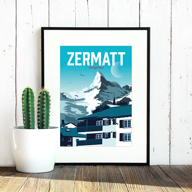 Zermatt Travel Poster