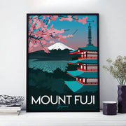 Mount Fuji Travel Poster