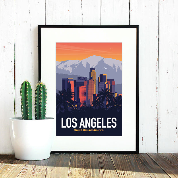 Los Angeles Travel Poster