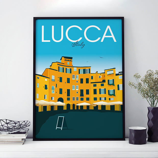 Lucca Travel Poster