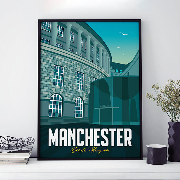 Manchester Travel Poster