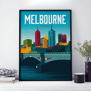 Melbourne Travel Poster
