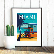 Miami, Florida Travel Poster