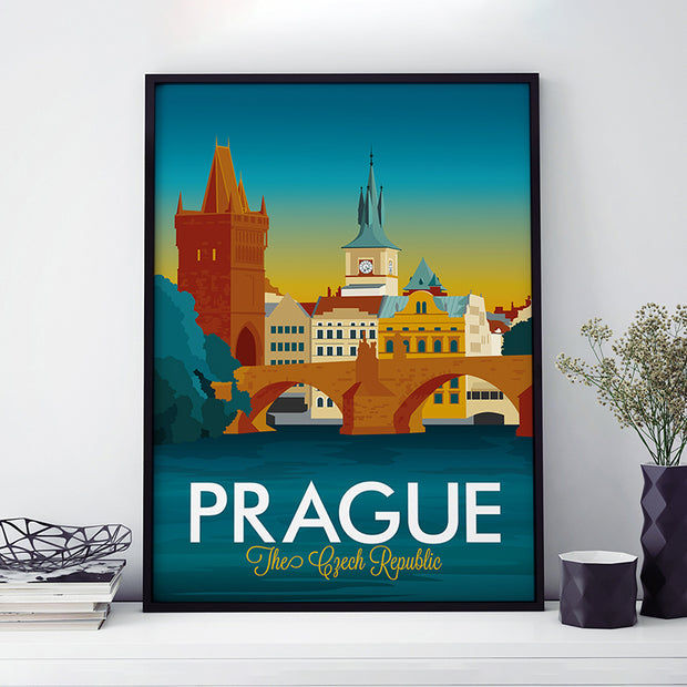 Prague Travel Poster